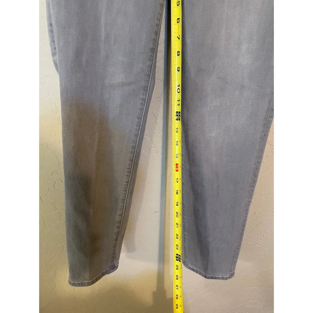 Talbots Flawless Five-Pocket Boyfriend Jeans Grey‎ Mid Rise Size 4 Stretch Denim
